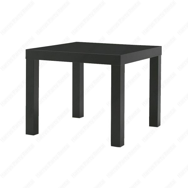 24″ Square Black Side Table | Harry's Party Rental